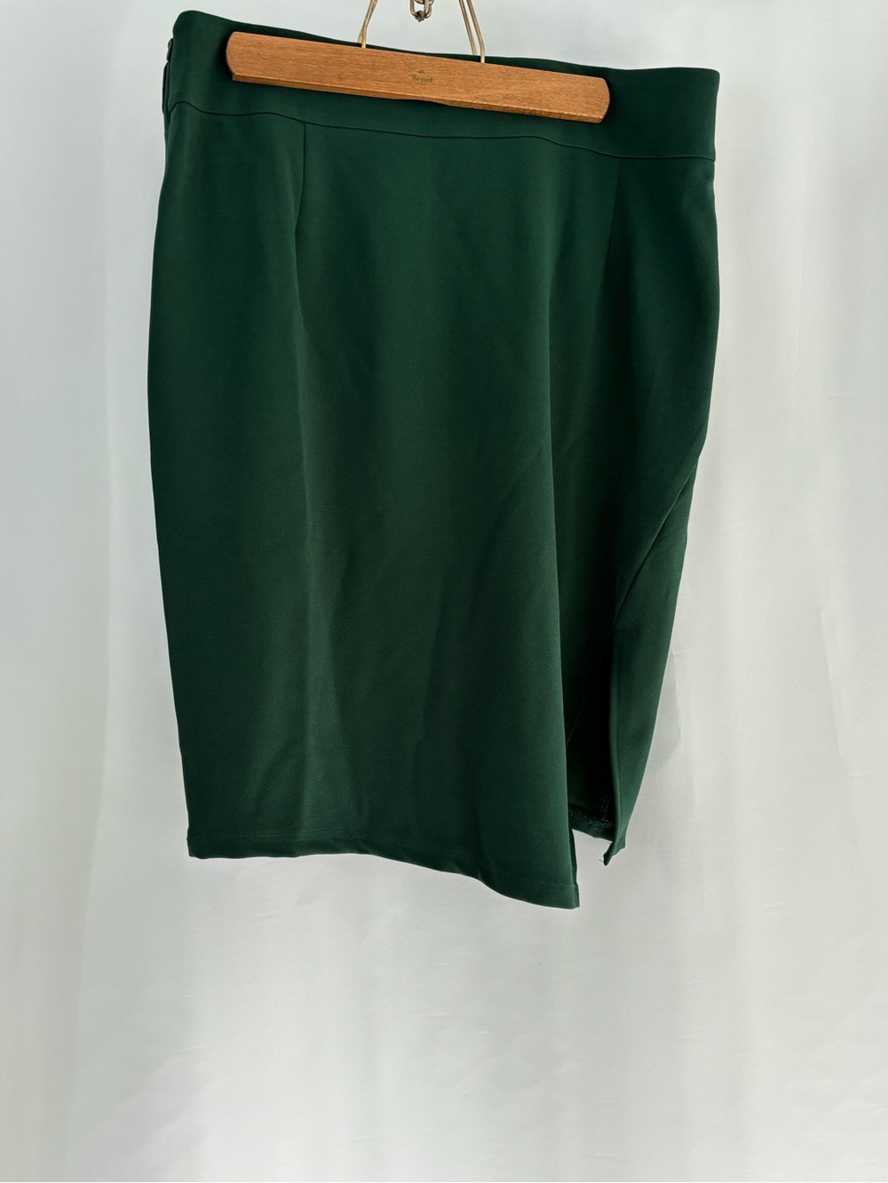 NWT,Dark Green ,Pencil Skirt with Side Slit, XL